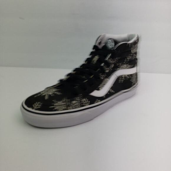SAMPLE Vans Sk8 Hi Reissue Van Doren Skull Snowflake Mens Sz 6 Black Skate Shoes main image 8